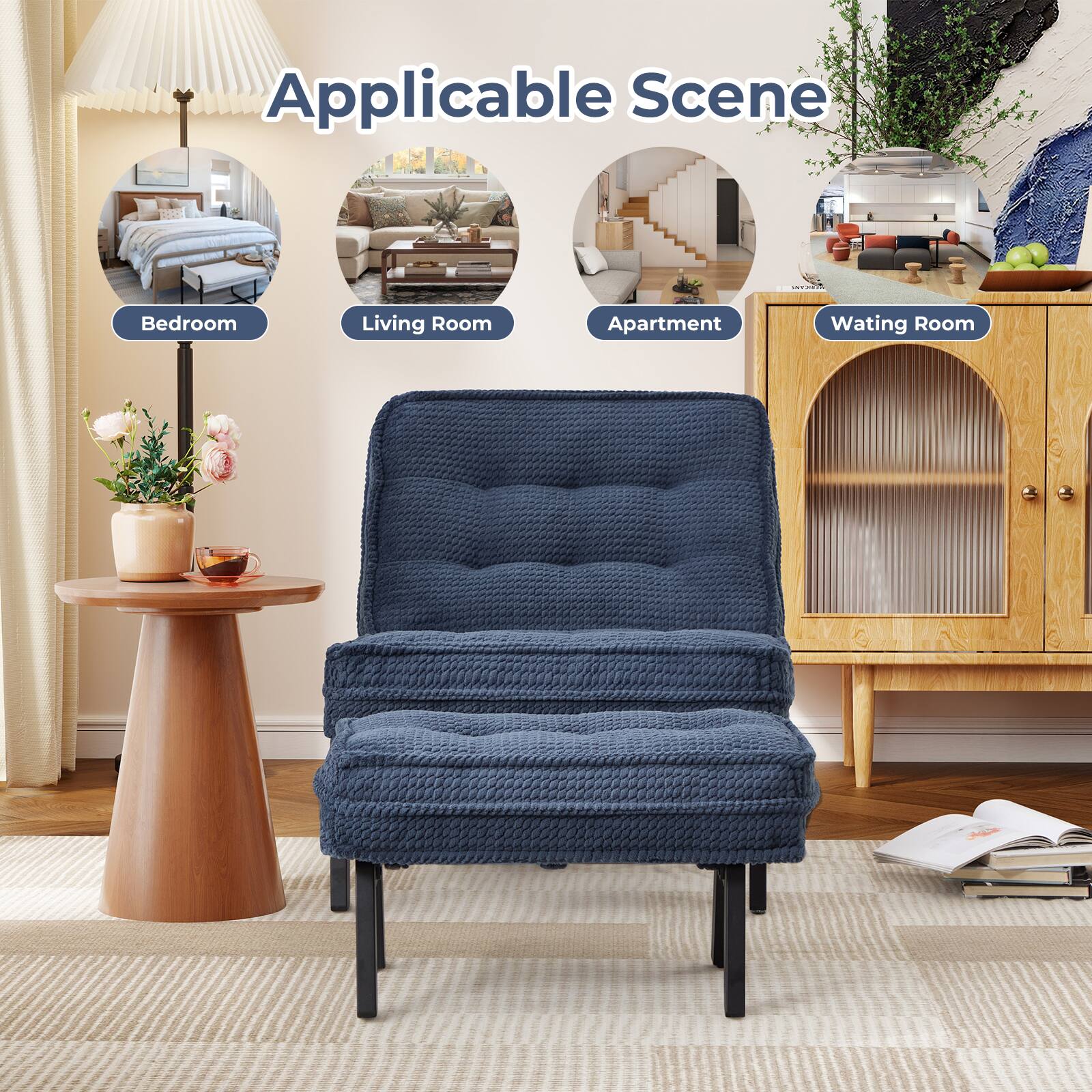 Applicable Scene

- Bedroom
- Living Room
- Apartment
- Waiting Room