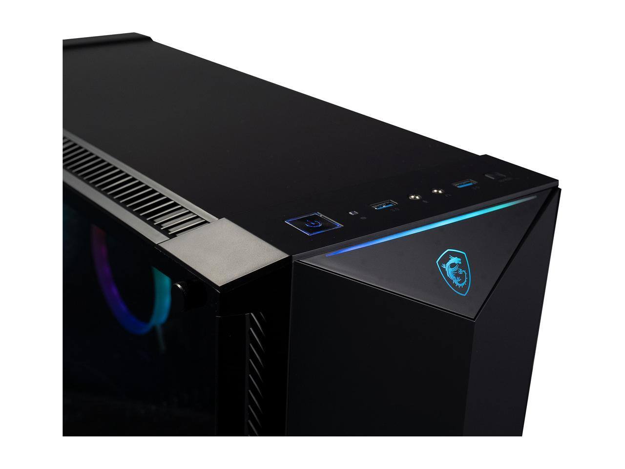 Alt View 3. MSI - Aegis RS Desktop PC (i7-10700KF, 16GB, 1TB SSD, RTX 2080 Ti, Bluetooth 5.1, Win 11 Pro) - Black.