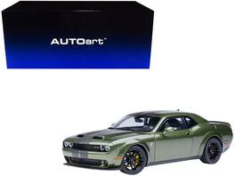 2022 Dodge Challenger SRT Jailbreak F8 1/18 Model Car by Autoart - Green with Carbon Stripes