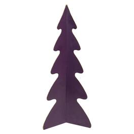 Northlight - Triangular Christmas Tree with Curved Edges Decoration - 12" - Purple