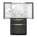 Angle. Whirlpool - 24.5 Cu. Ft. French Door Refrigerator with Two-Tier Freezer Storage - Fingerprint Resistant Black Stainless.