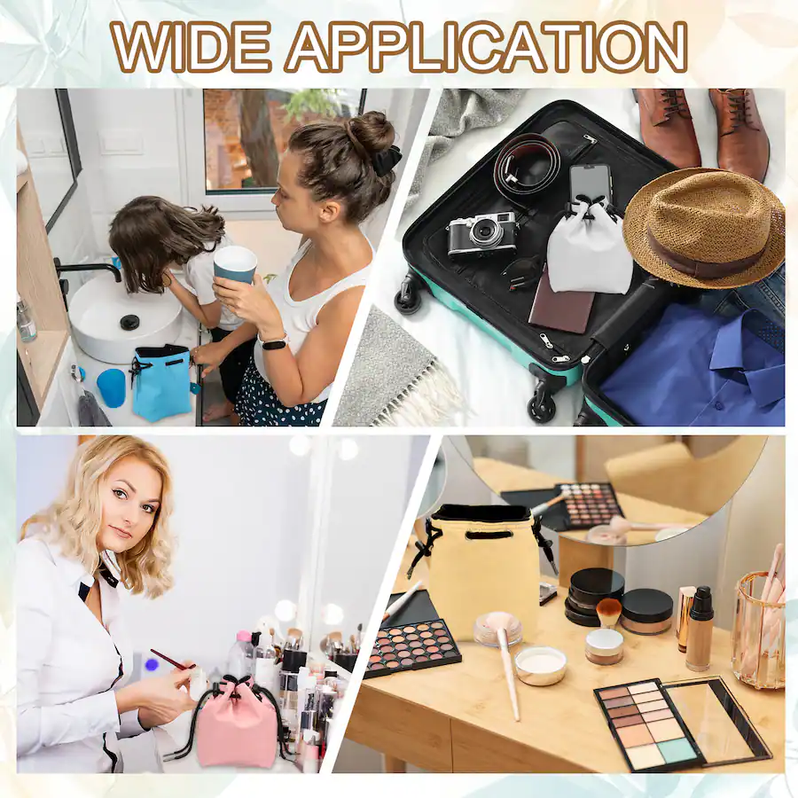 Unique Bargains PU Leather Drawstring Camera Bag, Small Protective Lens ...