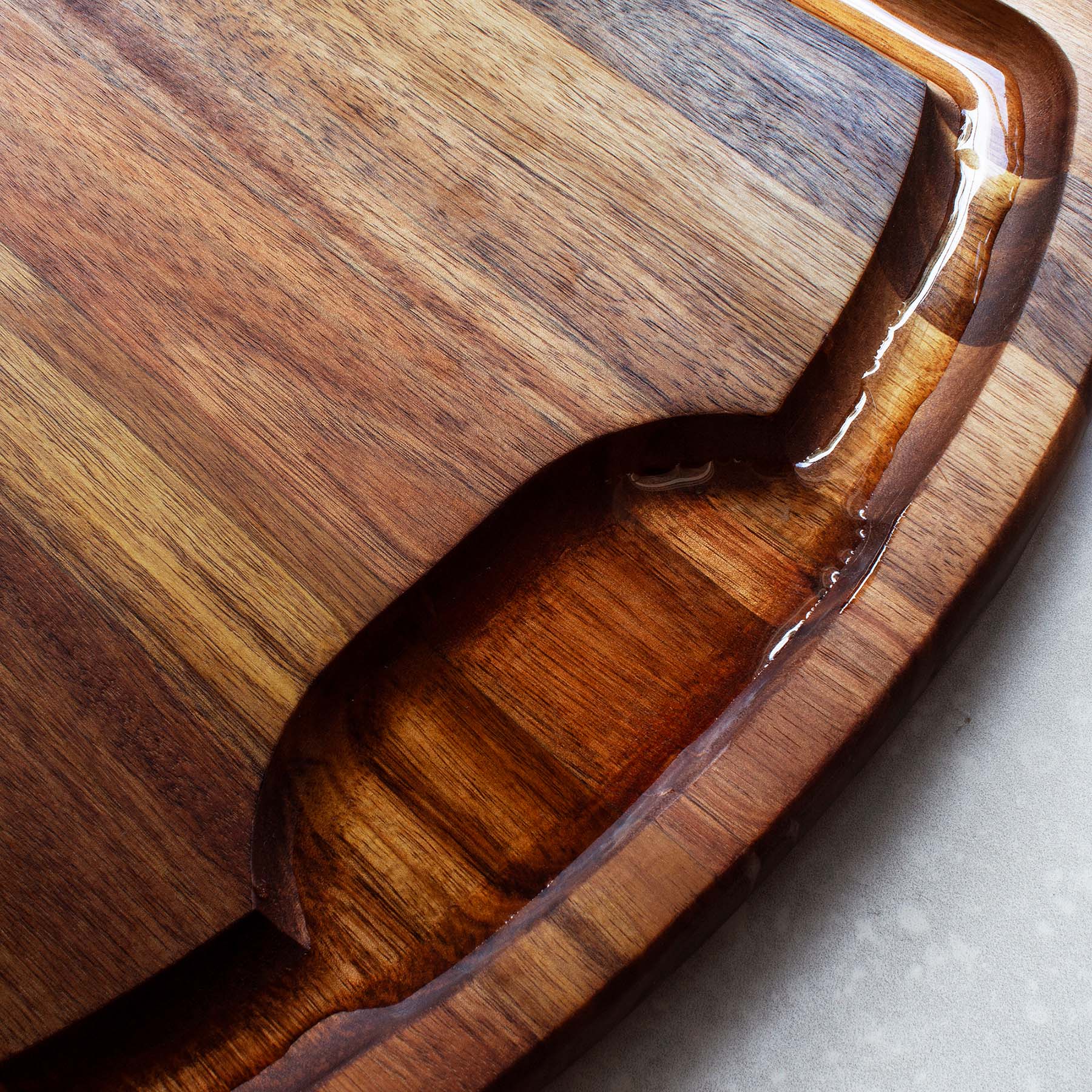 Left. Totally Bamboo - Rock & BranchÂ® Acacia Wood Carving Board.