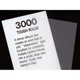 Rosco - Cinegel Tough Rolux, 20x24" Sheet of Light Diffusing Material