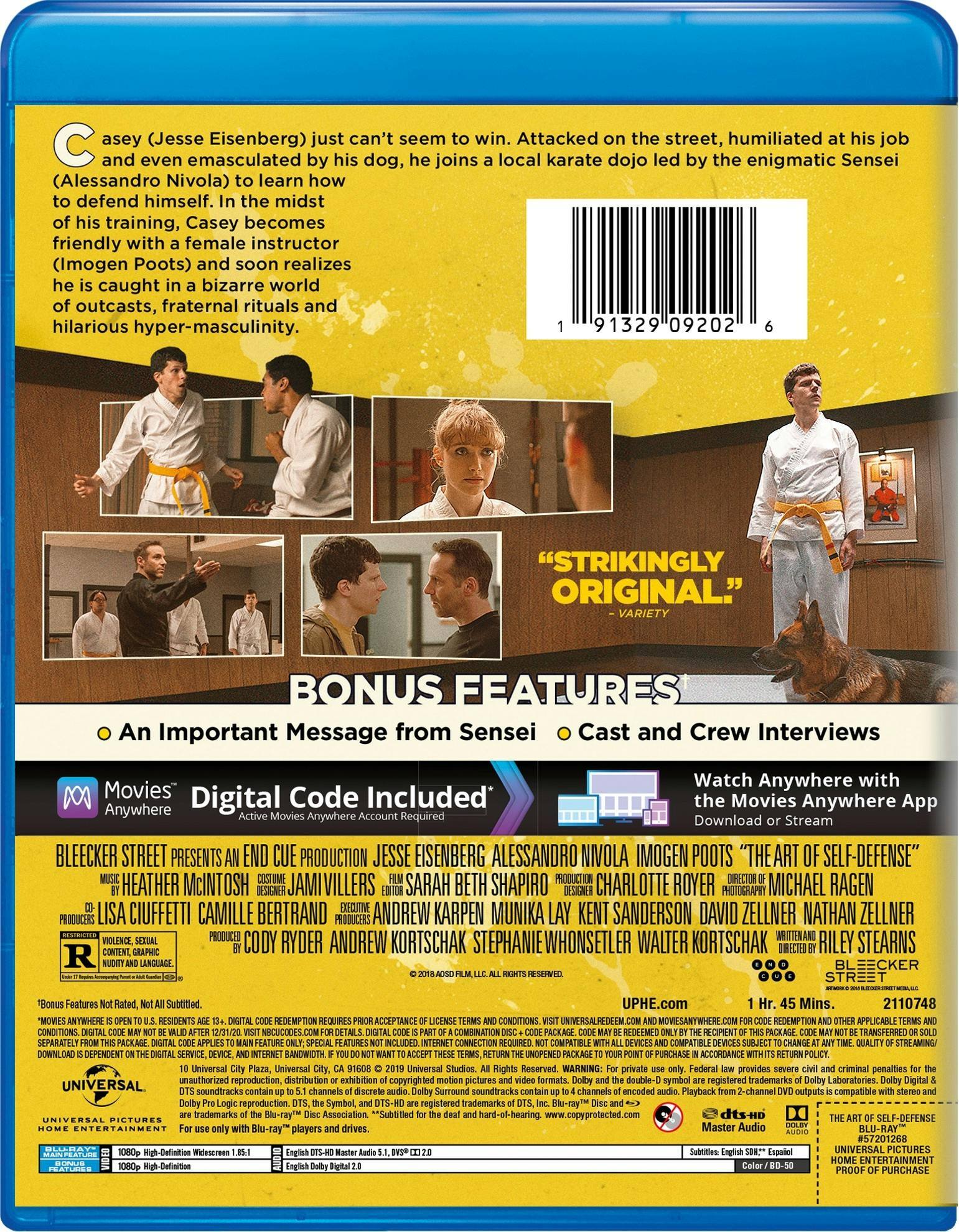 Angle. The Art of Self-Defense (Blu-ray + Digital HD) [Blu-ray].