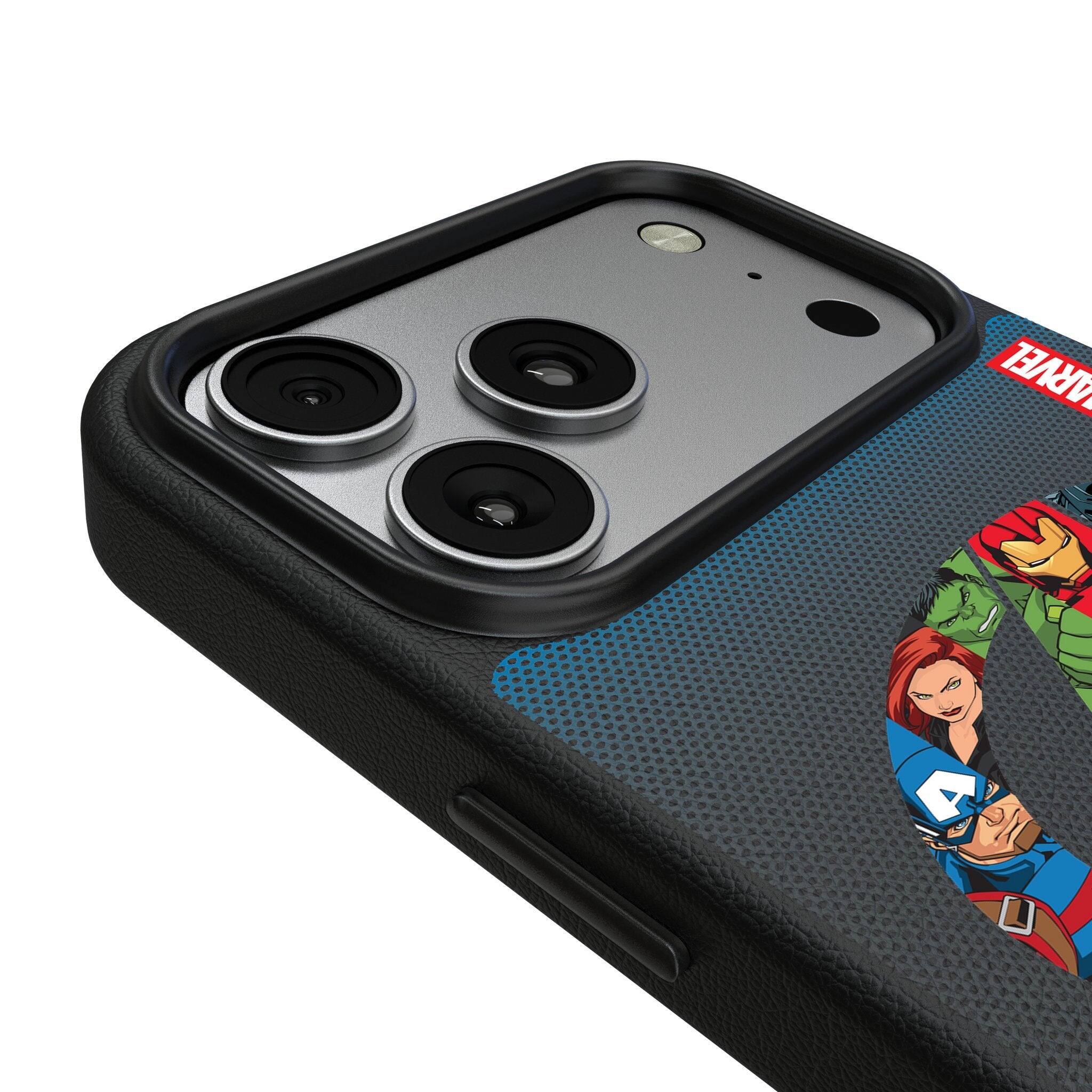 Left. Keyscaper - Marvel Grid MagSafe Compatible Phone Case - Apple iPhone 17 - Avengers.
