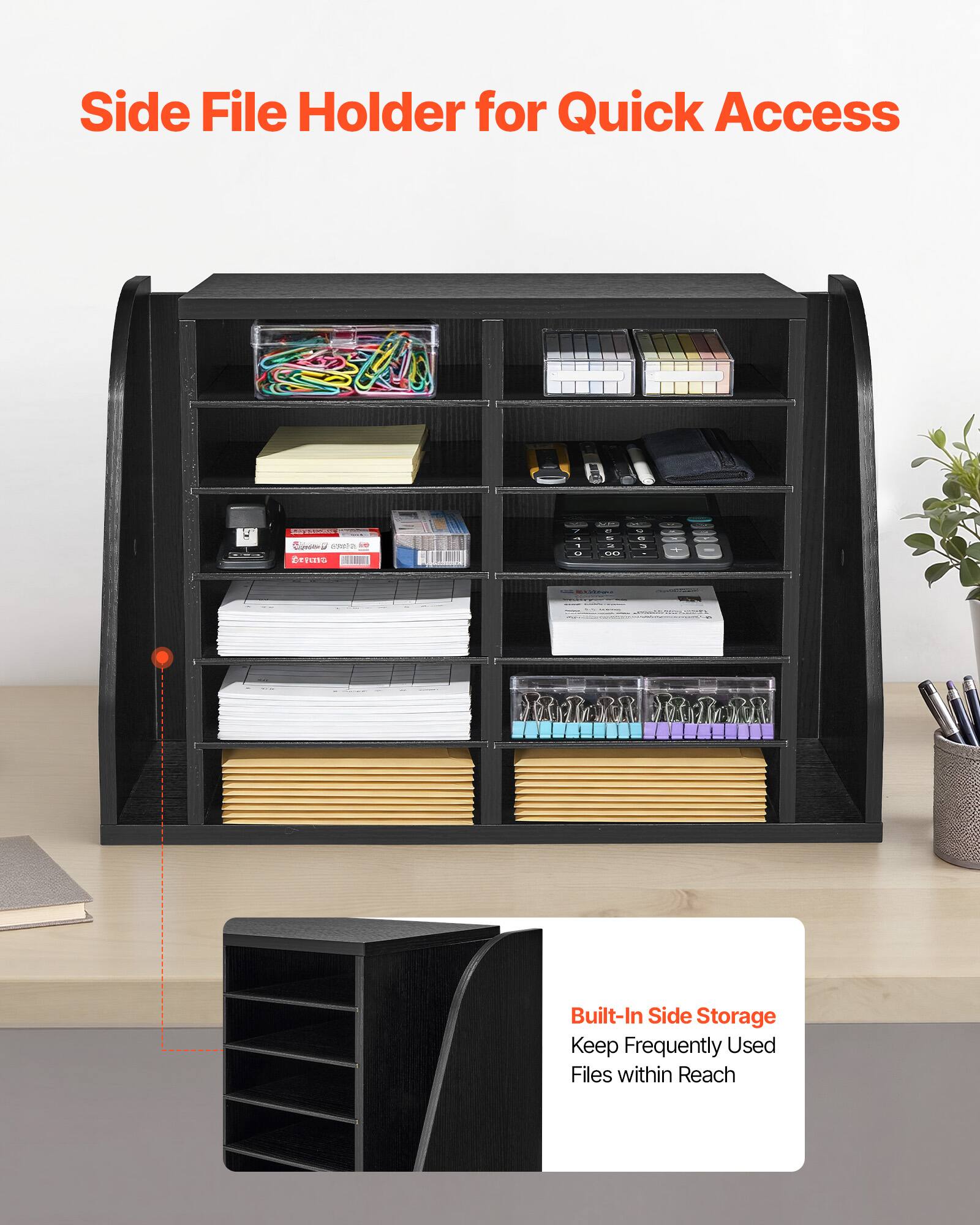 Side File Holder for Quick Access

Built-In Side Storage
Keep Frequently Used Files within Reach