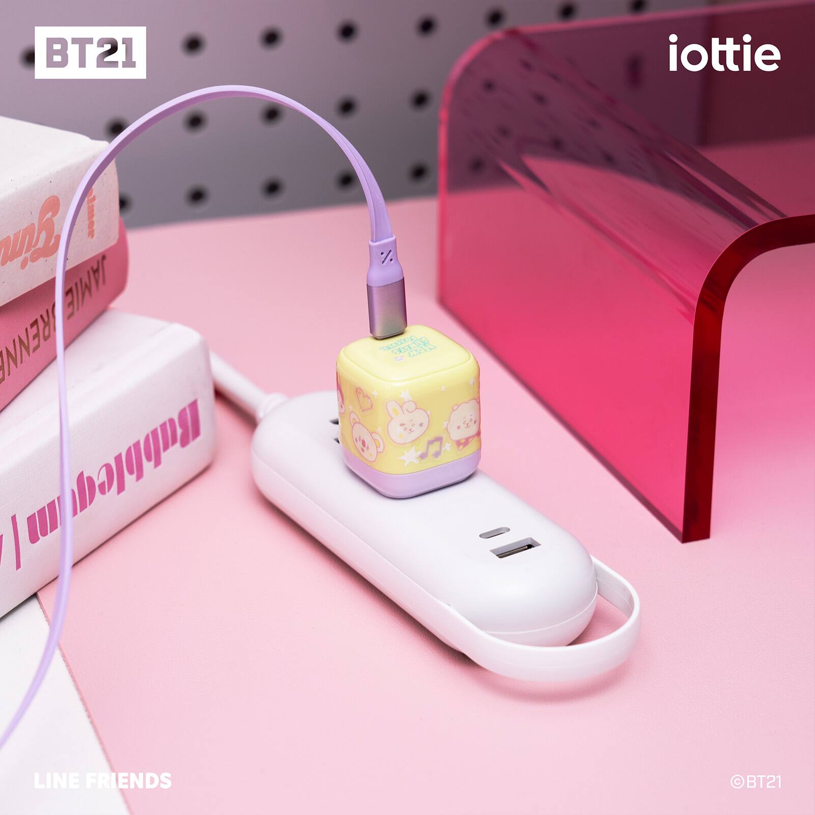 BT21 iottie Gim mee JAMIE RENN /w Babblequm GUTCO ESL RR CAN SP LINE FRIENDS BT21
