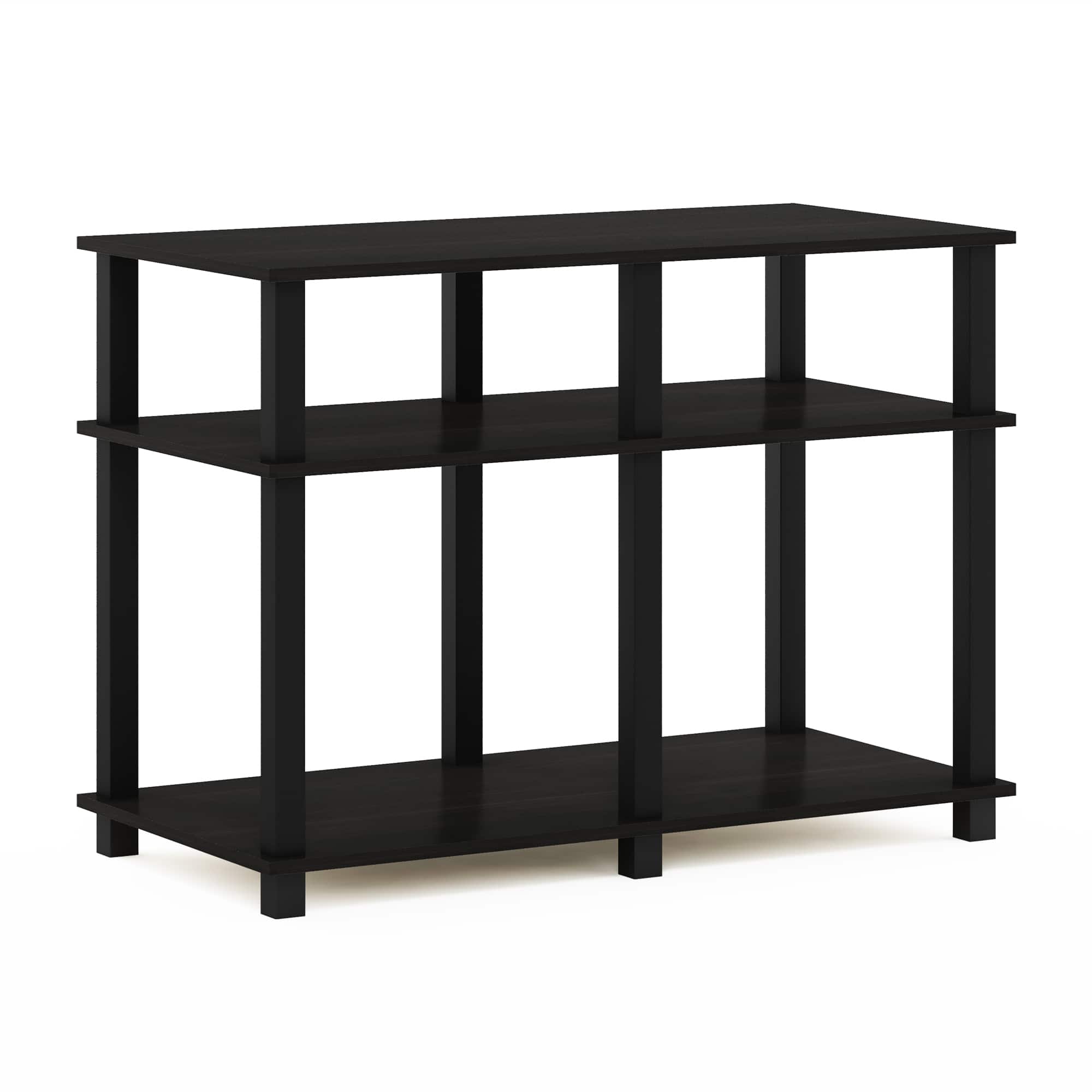Furinno - Romain Turn-N-Tube TV Stand for TV up to 40 Inch - Espresso/Black