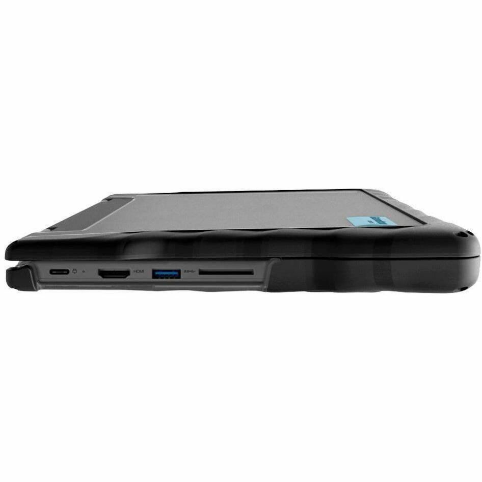 Alt View 4. Gumdrop - Gumdrop DropTech Lenovo 300e Gen2 Intel - For Lenovo Chromebook - Black - Drop Proof, Shock Resistant, Bump Resistant - Black.