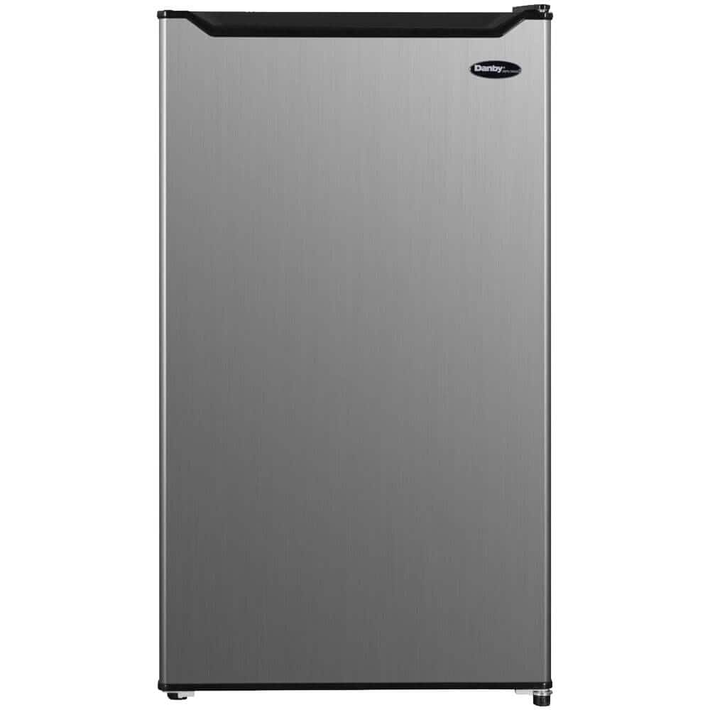 Danby - DAR032B2SLM 3.2 Cu. Ft. Stainless Compact Refrigerator - Stainless Steel