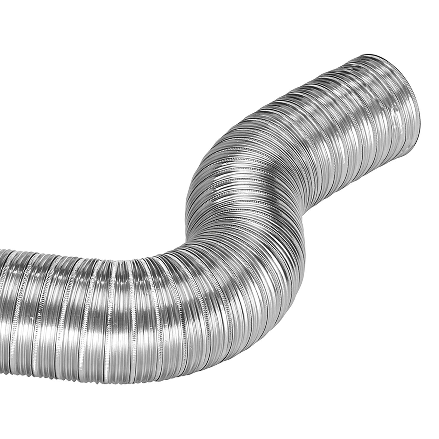 Left. Lambro - 8-Ft Flexible Semi-Rigid Aluminum Duct 10" Diameter.