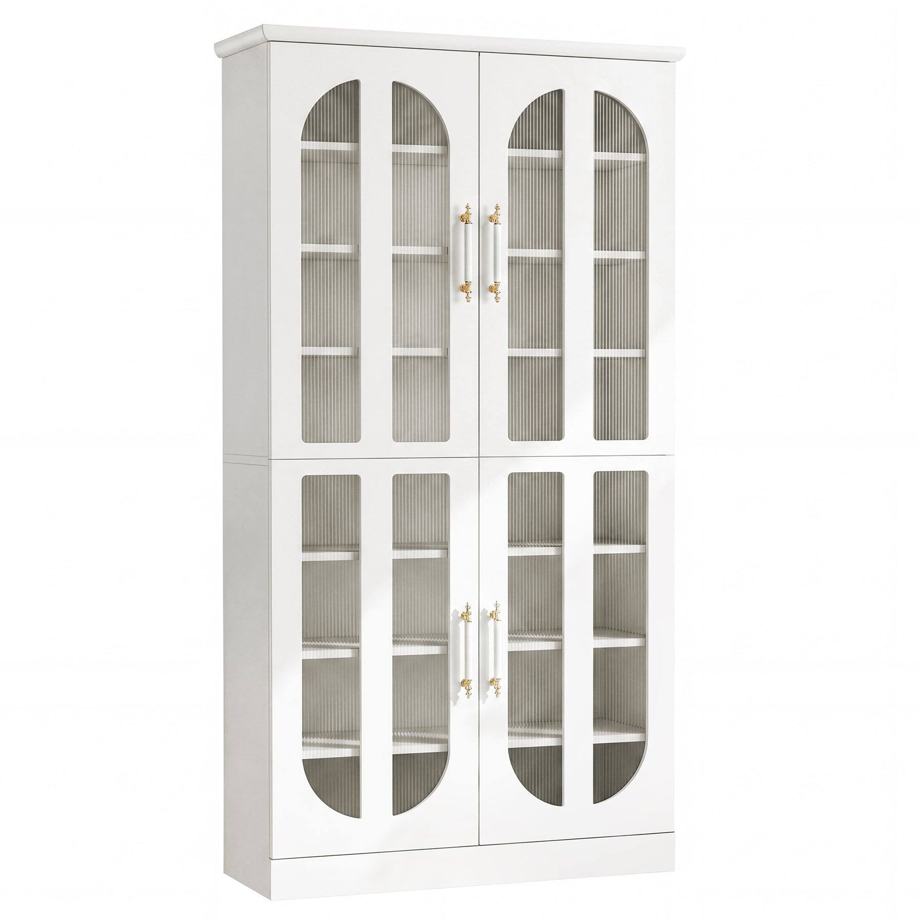 Alt View 5. Tribesigns - Office Storage Cabinet, For Everyday Organization in Workspaces and Office Reception Areas - White.