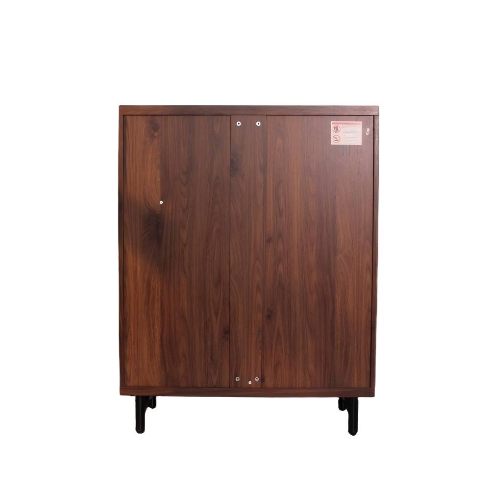 Alt View 7. Loheer - Loheer walnut 6-tier entryway shoe cabinet, wooden modern rack organizer - Walnut.