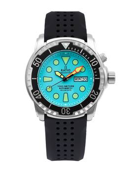 RATIO - FreeDiver Helium-Safe 1000M Sapphire Automatic 1068HA90-34VA-IBLU Men's Watch - Ice Blue