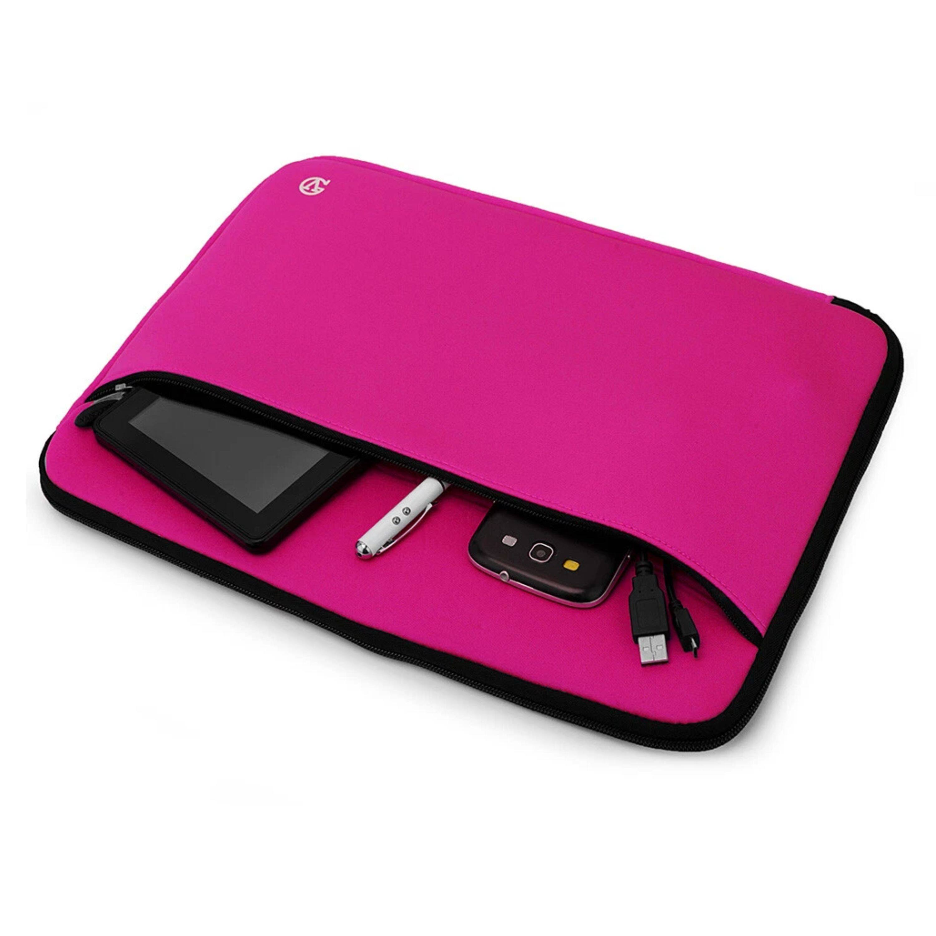 Back. Kitcheniva - Slim Neoprene Laptop Sleeve Case Bag For 15" Laptop - Magenta.