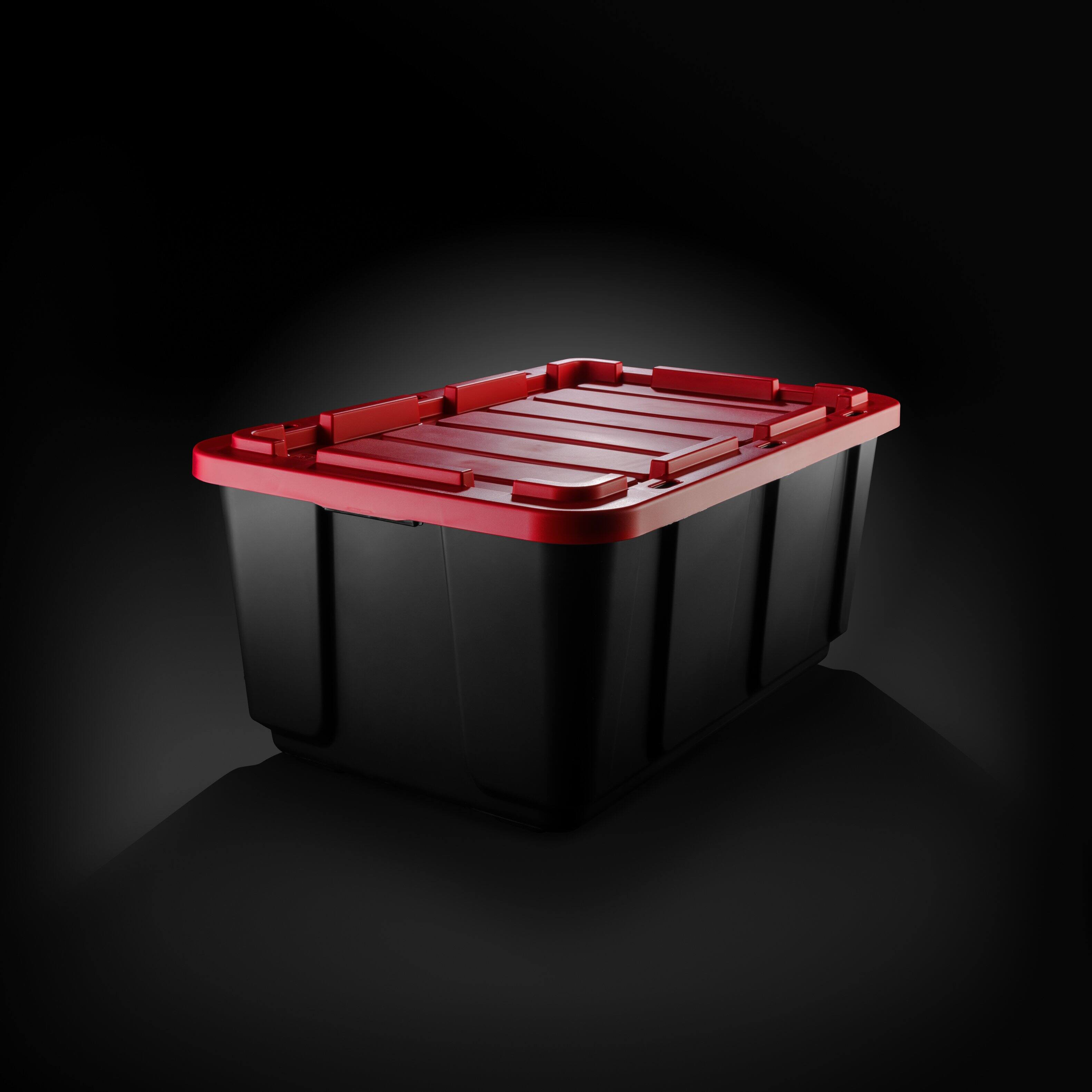 IRIS USA 27Gal/108Qt Large All Weather Heavy Duty Stackable Storage ...