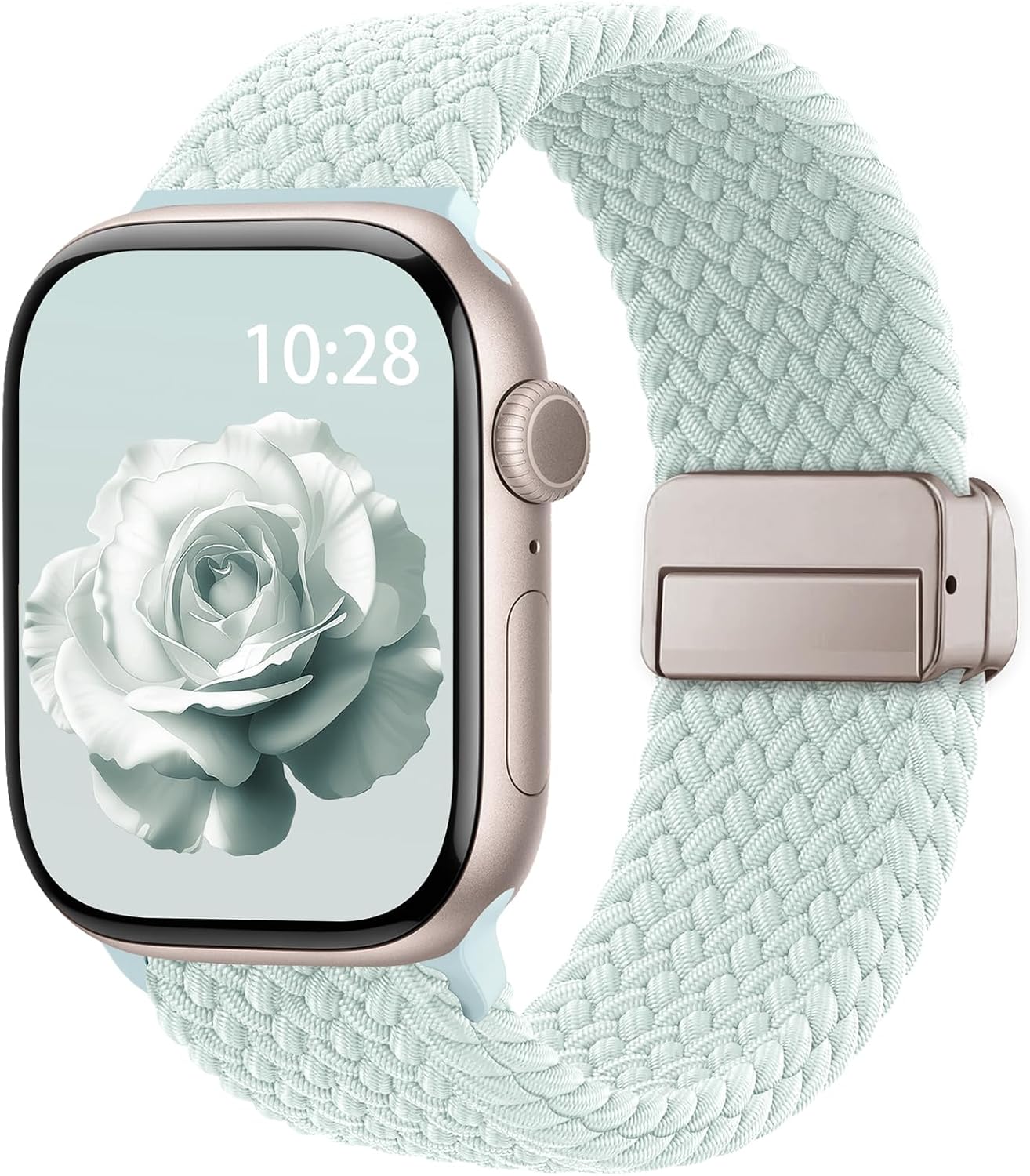 Core Tech Braided Stretchy Magnetic Watch Band for Apple Watch 44/45/46 ...