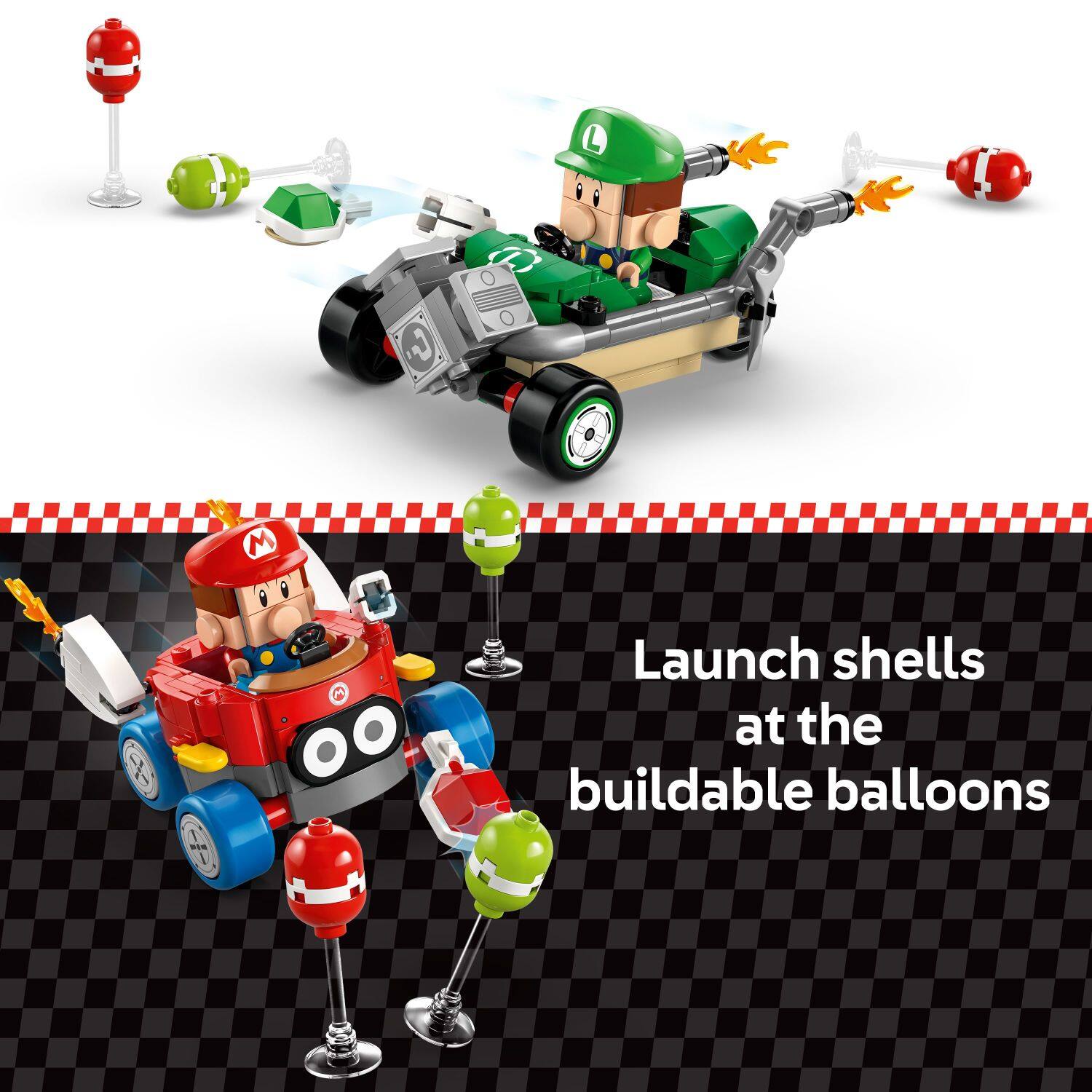 Launch shells at the buildable balloons.
