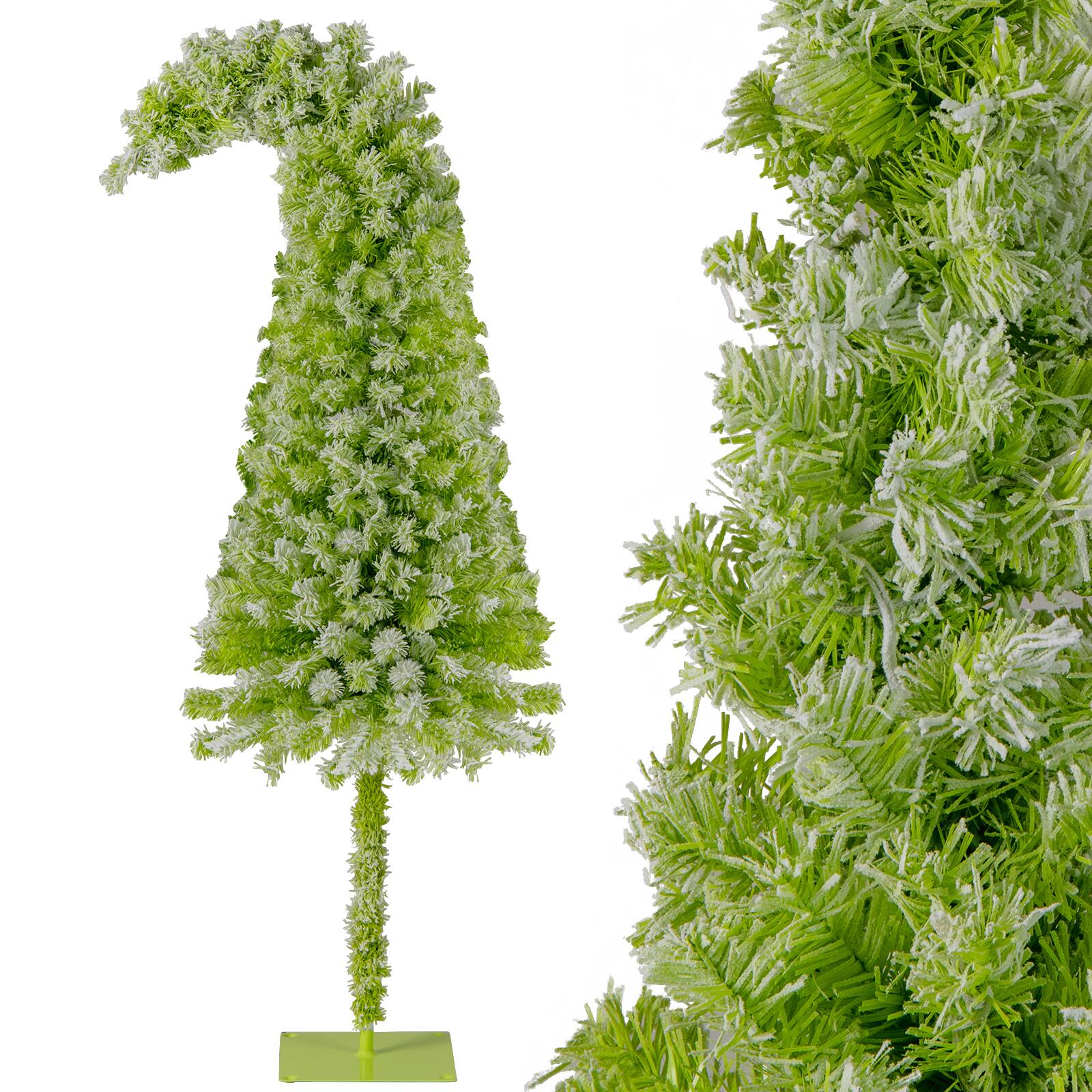 Alt View 10. Costway - Costway 6 FT Whimsical Christmas Tree with Bendable Top, 290 Branch Tips, 120 LED Lights - Green.