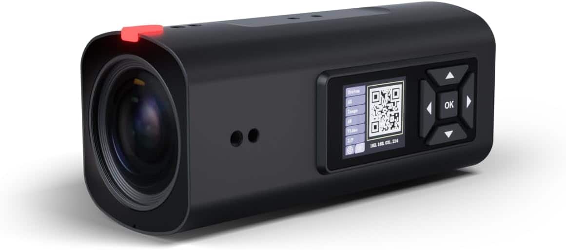 Telycam - Vision+ 4KZ 4K 60fps Box Camera 20× Optical Zoom, Auto Framing & Auto Tracking, POE+, NDI® HX3 - Black