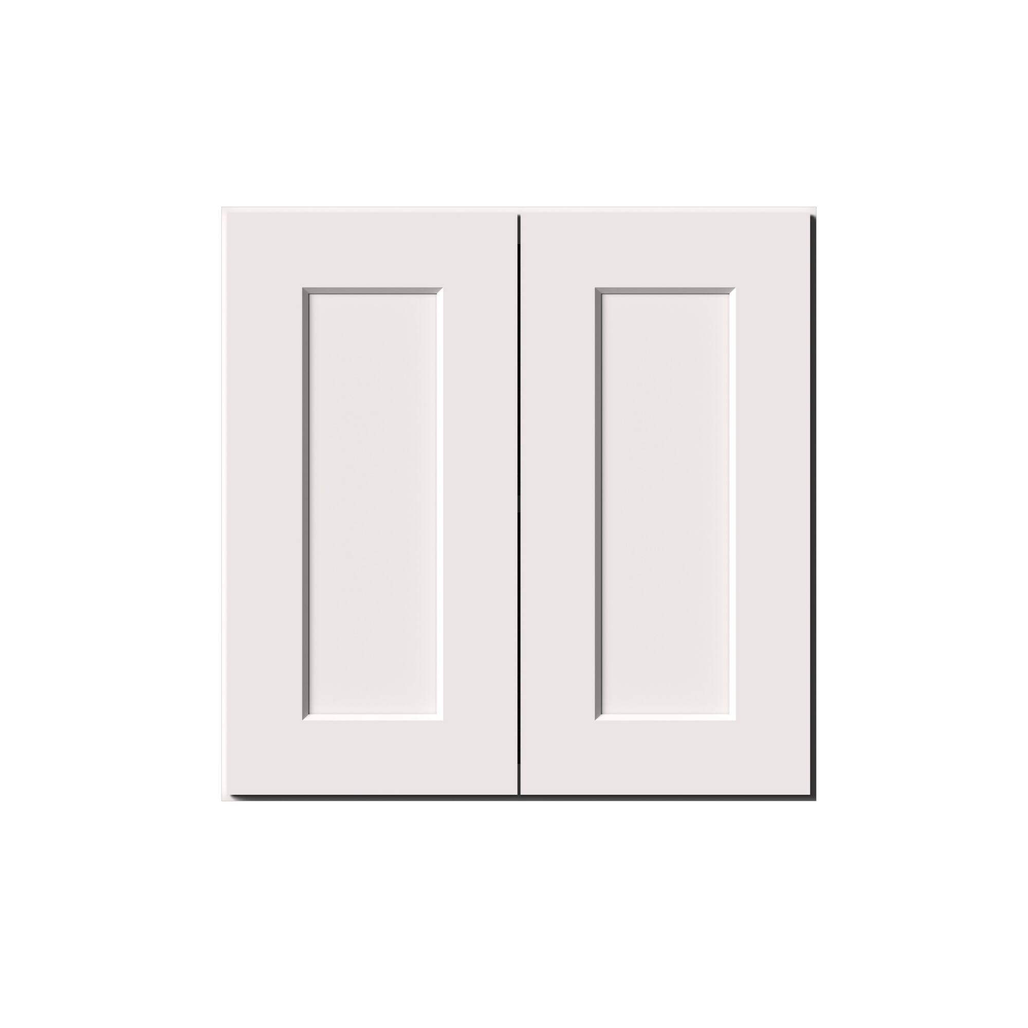 Alt View 1. Boyel Living - 24-in W x 24-in H x 12-in D Shaker RTA Kitchen Wall Cabinet with Soft-Close - White Shaker.