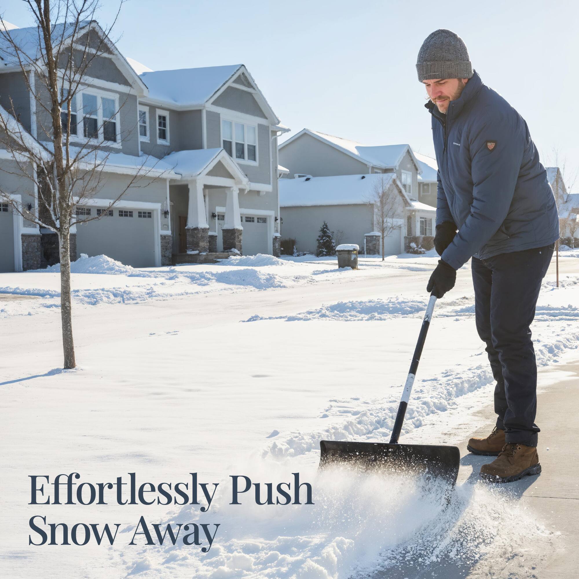 Effortlessly Push Snow Away