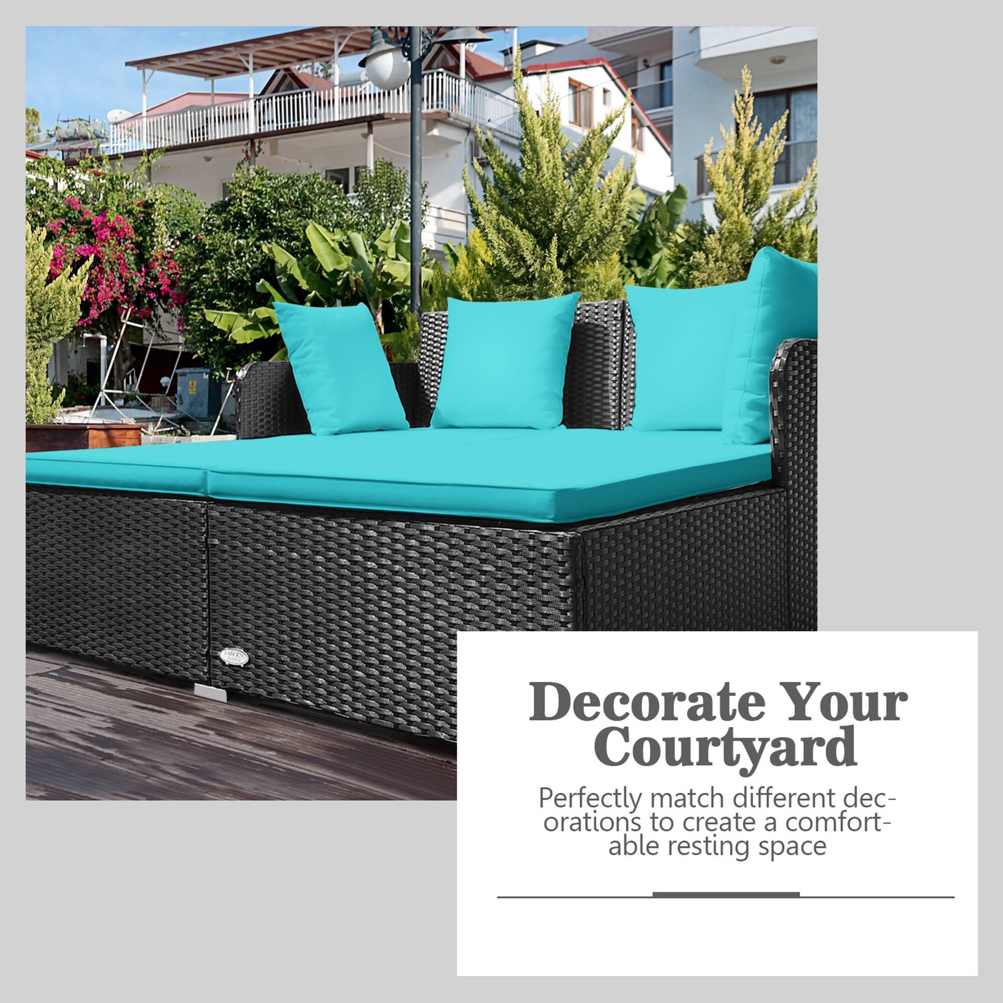 Decorate Your Courtyard

Perfectly match different decorations to create a comfortable resting space