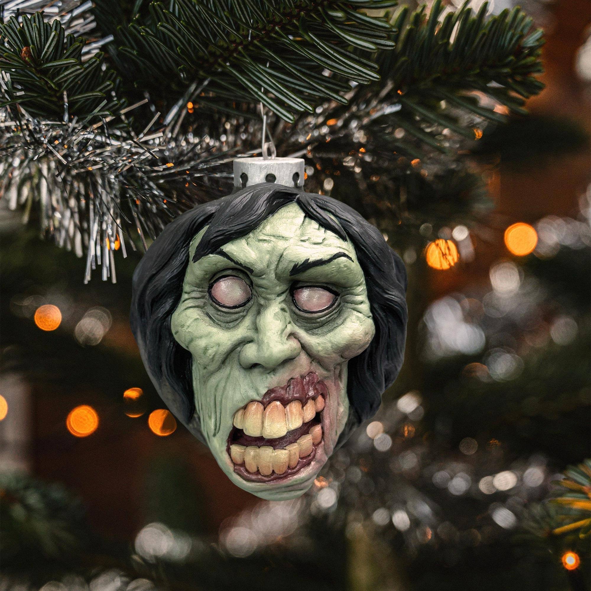 Alt View 1. Gorenaments - Len Simon's Gorenaments 3.5 Inch Horror Ornament Series 2 | Mort - White.