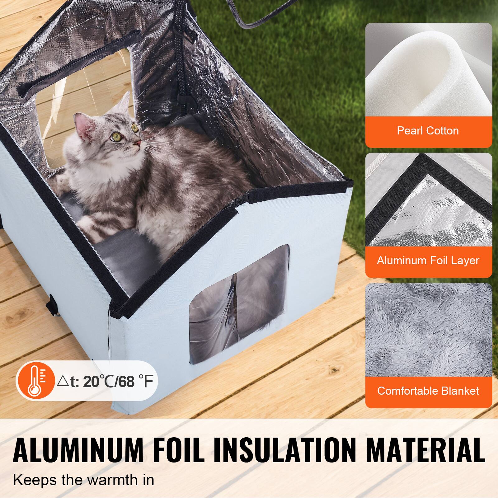 Pearl Cotton Aluminum Foil Layer

At: 20°C/68°F

Comfortable Blanket

ALUMINUM FOIL INSULATION MATERIAL

Keeps the warmth in