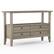 Front. Simpli Home - Amherst Console Sofa Table - Distressed Grey.