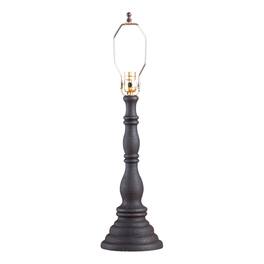 Irvins Country Tinware - Davenport Lamp Base in Hartford over Red - Black