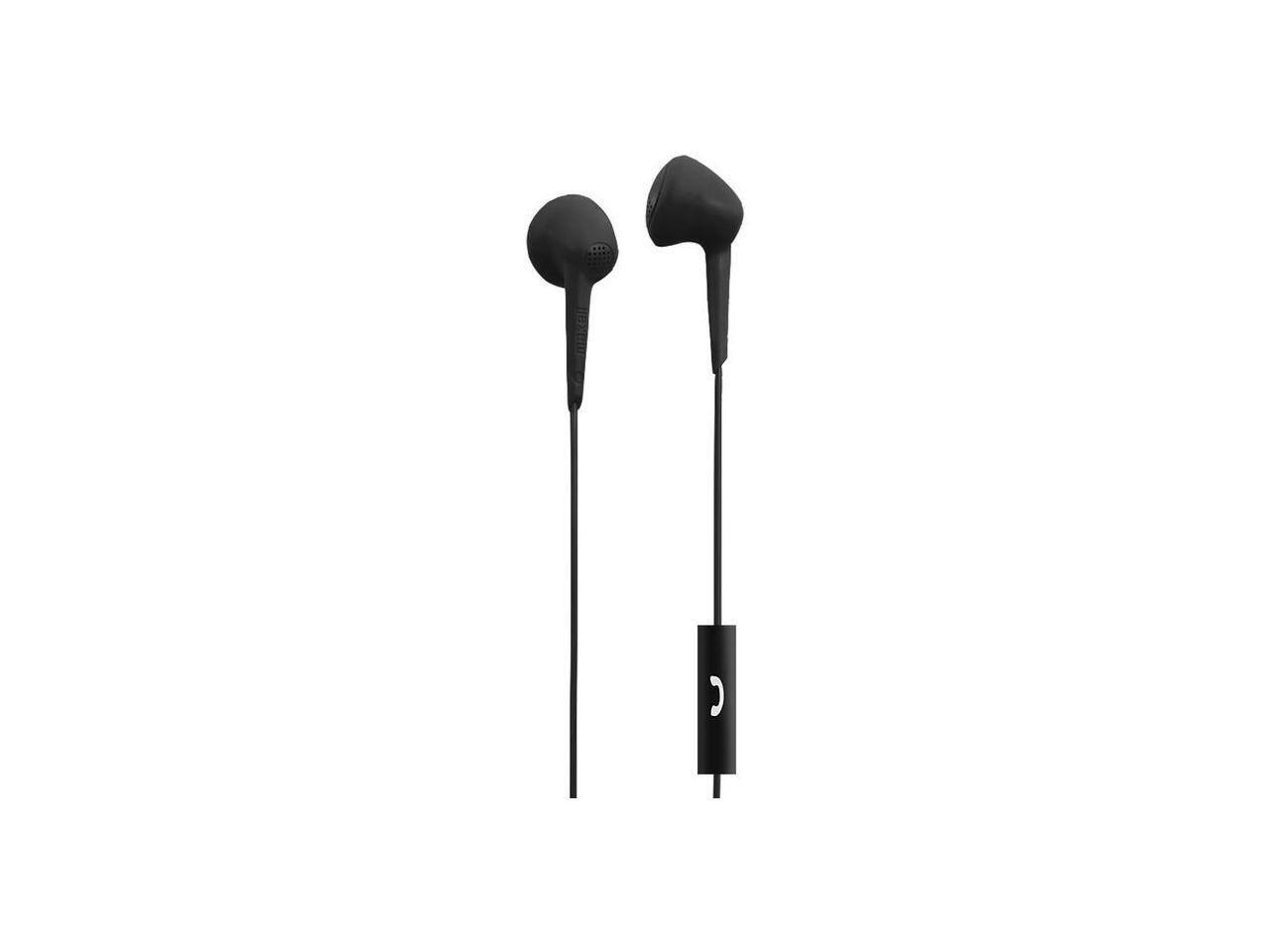 Alt View 1. Maxell - JELLEEZ SOFT EARBUD W/MIC BLACK - Black.