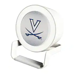 Keyscaper - Virginia Cavaliers Linen Print Nightlight Charger & Bluetooth Speaker - White