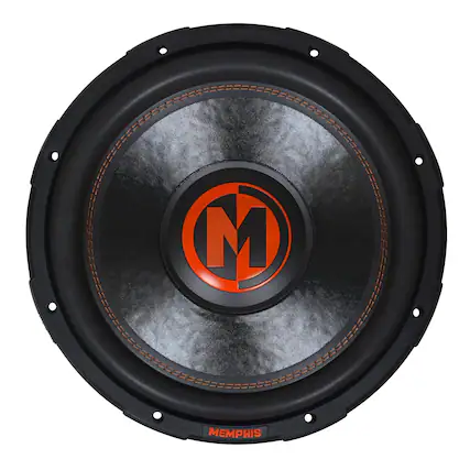 Front. Memphis Car Audio - Memphis Audio MJP1522 Mojo Pro Series 15" Component Subwoofer With Dual 2-ohm Voice Coils - Black/Gray.