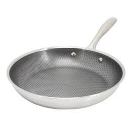 Oster - Modessa 11 Inch Nonstick Tri-ply Stainless Steel Frying Pan - Silver
