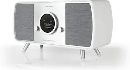 Tivoli Audio - Music System Home Gen 2 Wi-Fi & Bluetooth Stereo System with AirPlay 2 & Google Cast - White / Grey