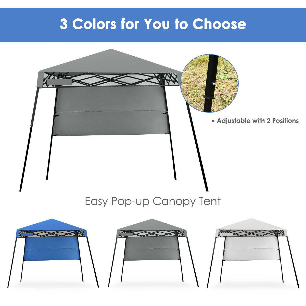 3 Colors for You to Choose

Adjustable with 2 Positions

Easy Pop-up Canopy Tent