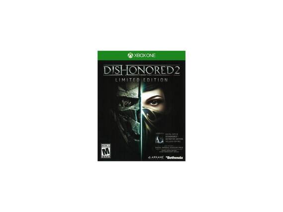 XBOX ONE DISHONORED 2 LIMITED EDITION (SRY OS ITAL COPY OF DISHONORED 2 DEFINITIVE EDITION INCLUDED) - RE ATRE DE M. SRR N SHGTAL IMPERIAL ASSASSINS PACK ARKANE *Bethesda - T (Teen 13+)