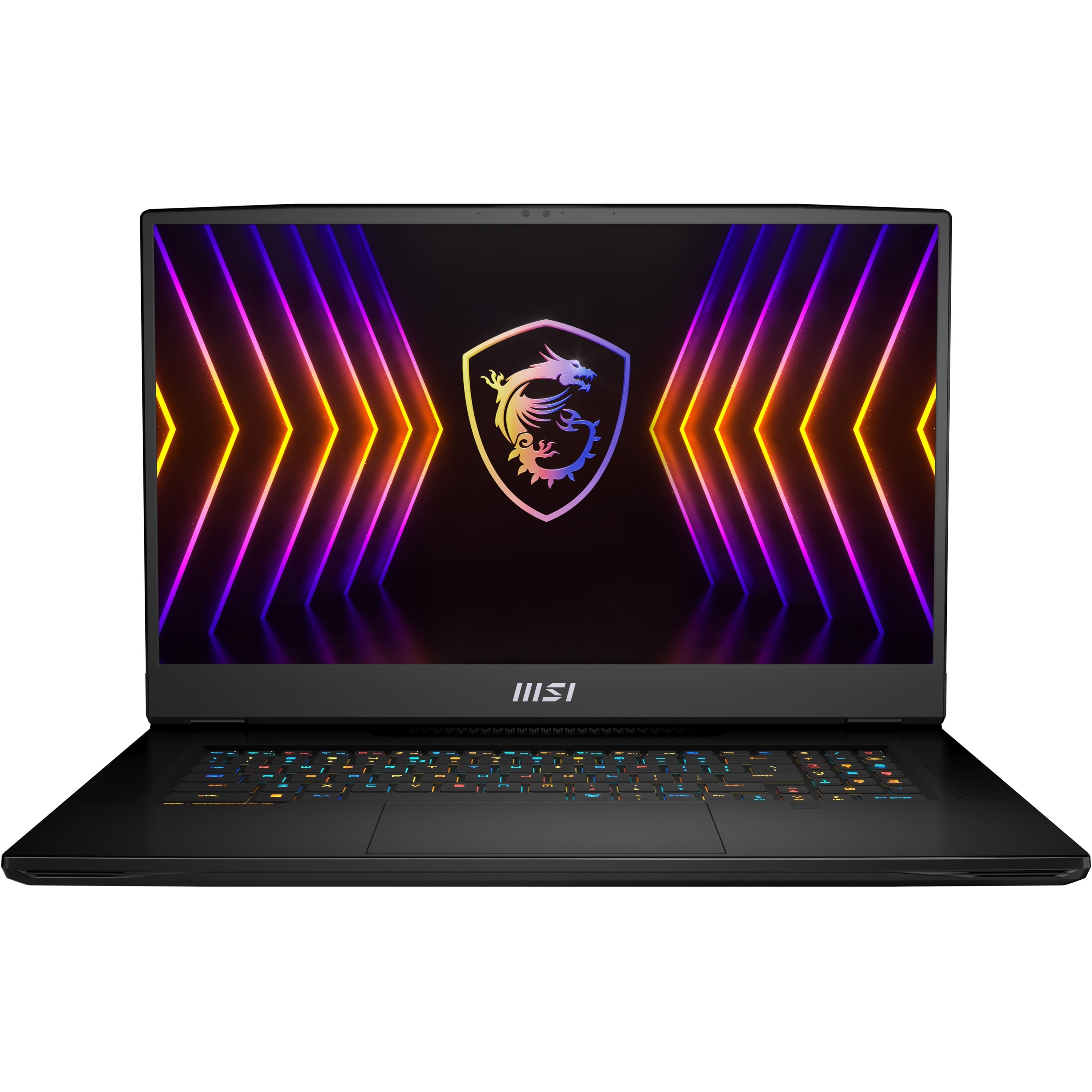Front. MSI - Titan GT77 17.3" Gaming Laptop - Intel Core i9 - 128GB Memory - 4 TB SSD - Core Black.