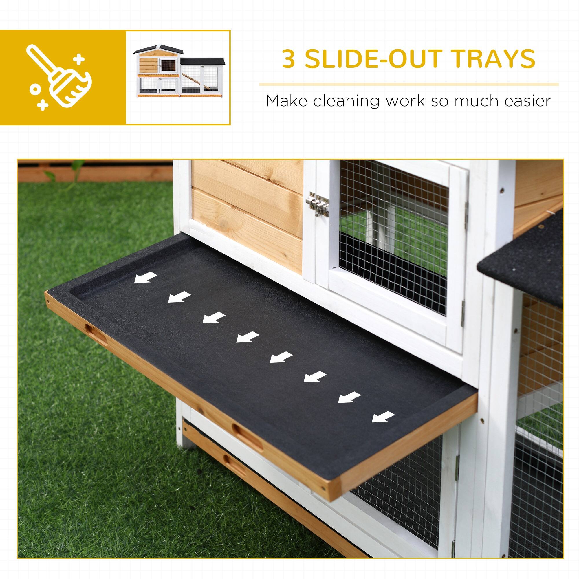 3 SLIDE-OUT TRAYS  
Make cleaning work so much easier