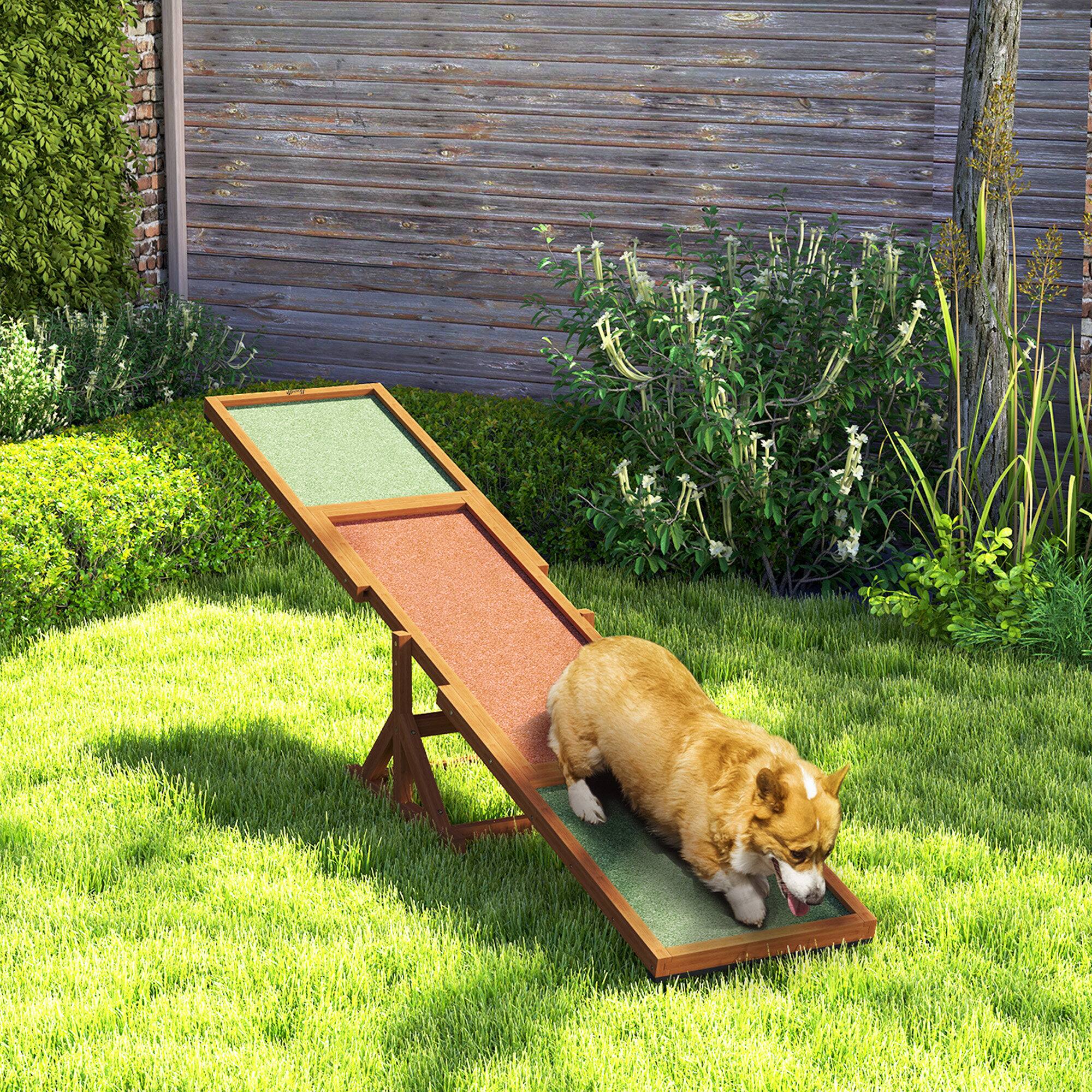 Alt View 1. Pawhut - Dog Agility Seesaw for Training and Exercise, Weather Resistant - Orange.