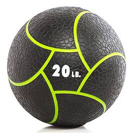 Power Systems - Medicine Ball - 20lbs Exercise Ball for Slam Workouts & Training - Black