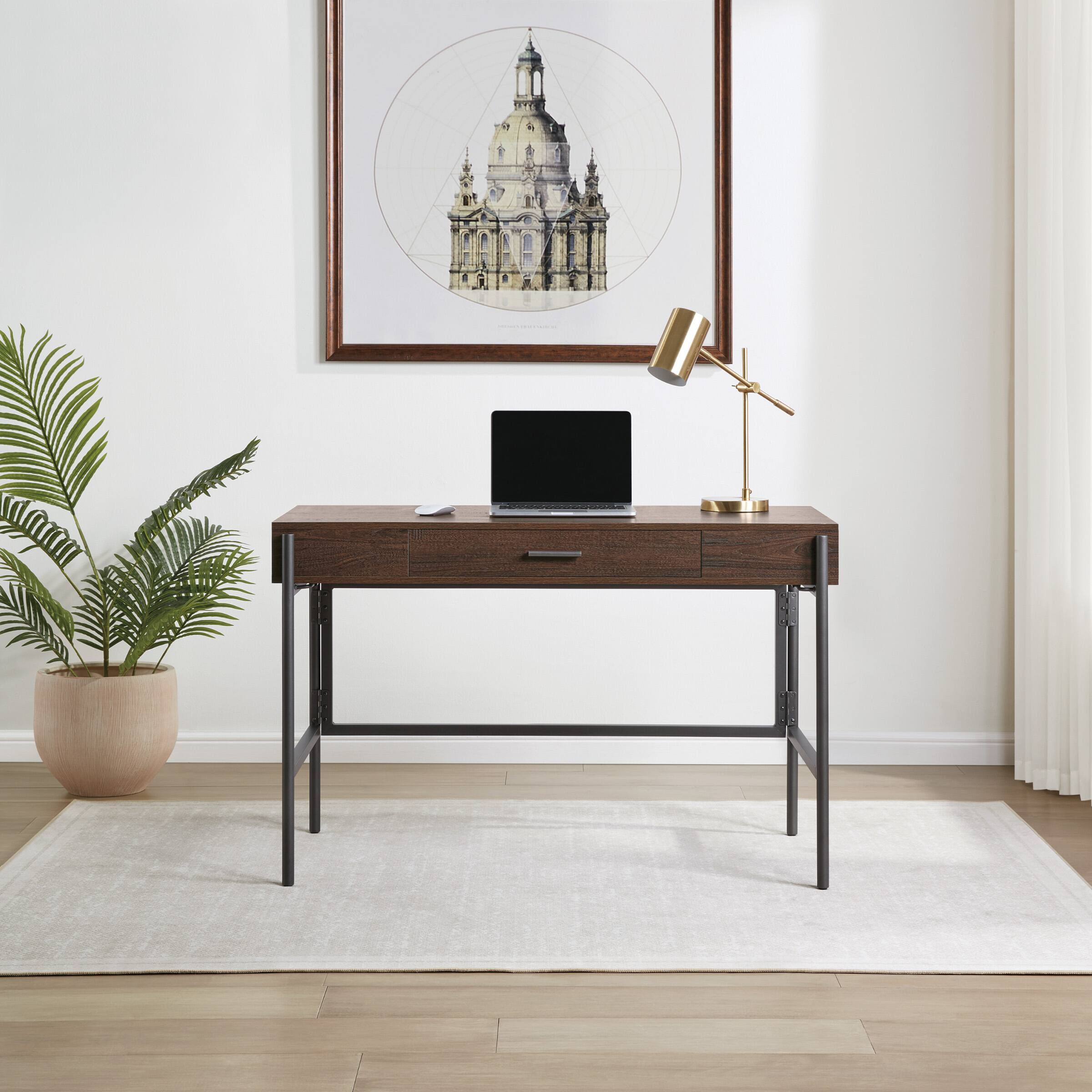 Alt View 4. OSP Home Furnishings - Sedona Writing Desk - Elegant Walnut.