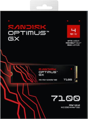 SANDISK 4TB Optimus GX 7100 PCIe 4.0 x4 M.2 2280 NVMe SSD - Best Buy SANDISK 4TB Optimus GX 7100 PCIe 4.0 x4 M.2 2280 NVMe SSD - Best Buy