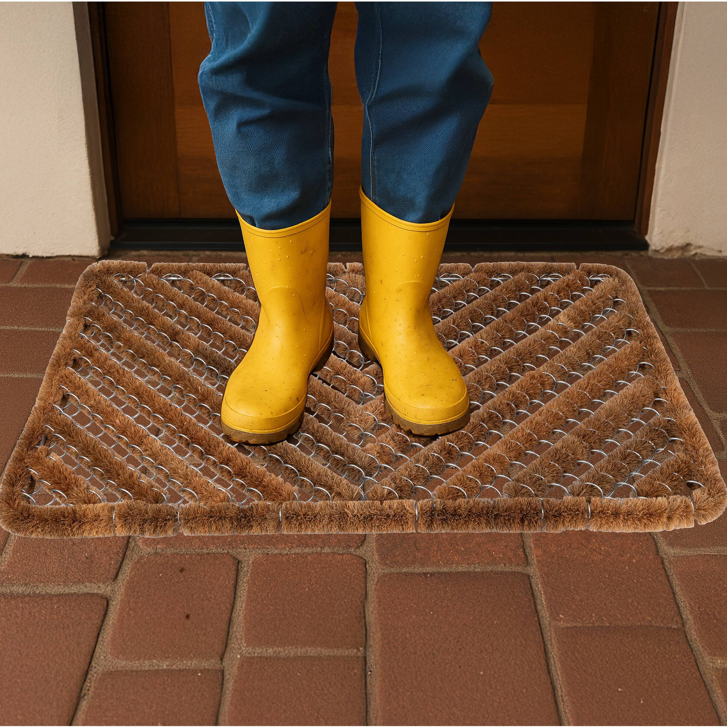 Alt View 2. Kings County Tools - 29x19in Natural Coir Doormat - Brown.