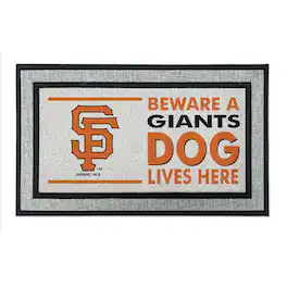 Jardine - San Francisco Giants 18" x 30" Indoor/Outdoor Team Dog Lives Here - Multicolor