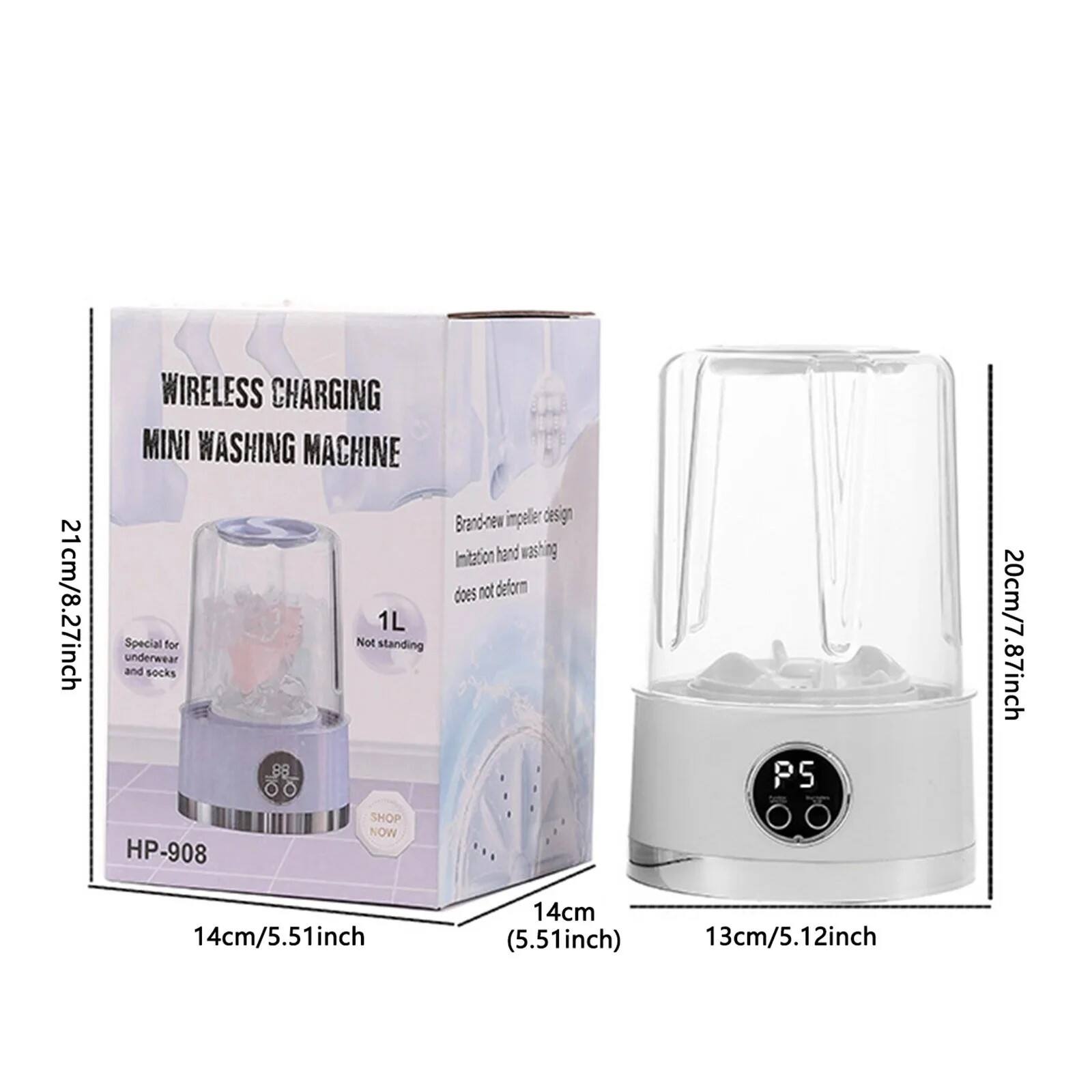 Portable mini washing machine for underwear, socks and bras