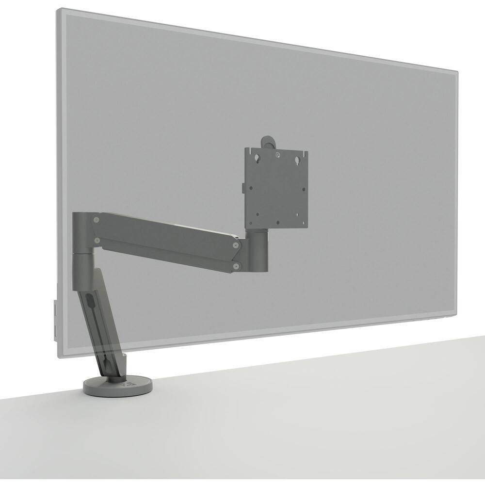 Front. Chief - Chief Koncis Single Arm Desk Mount - For Displays 10-32" - Silver - Silver.