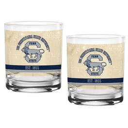 Indigo Falls - Penn State Nittany Lions Two-Pack 14oz. Tan Vintage Glass Set - Multicolor